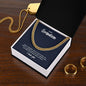 To My Grandson | I Love You - Cuban Link Chain