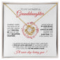 To My Wonderful Granddaughter | I'll Never Stop Loving You - Love Knot Necklace