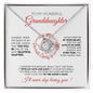 To My Wonderful Granddaughter | I'll Never Stop Loving You - Love Knot Necklace