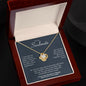 To My Soulmate | I Love You Forever & Always - Love Knot Necklace