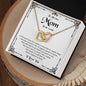 To My Mom | I Love You - Interlocking Hearts necklace