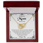 To My Mom | I Love You - Interlocking Hearts necklace
