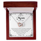 To My Mom | I Love You - Interlocking Hearts necklace