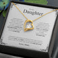To My Daughter | I Love You - Forever Love Necklace